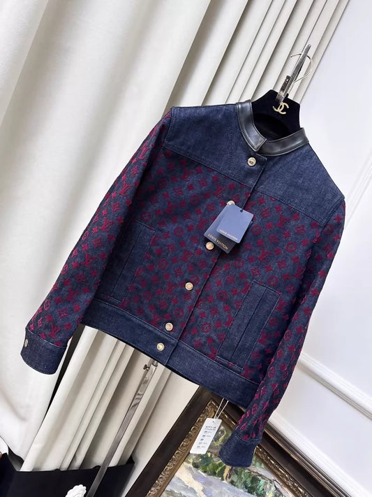 Louis Vuitton (LV) blue-purple denim jacket