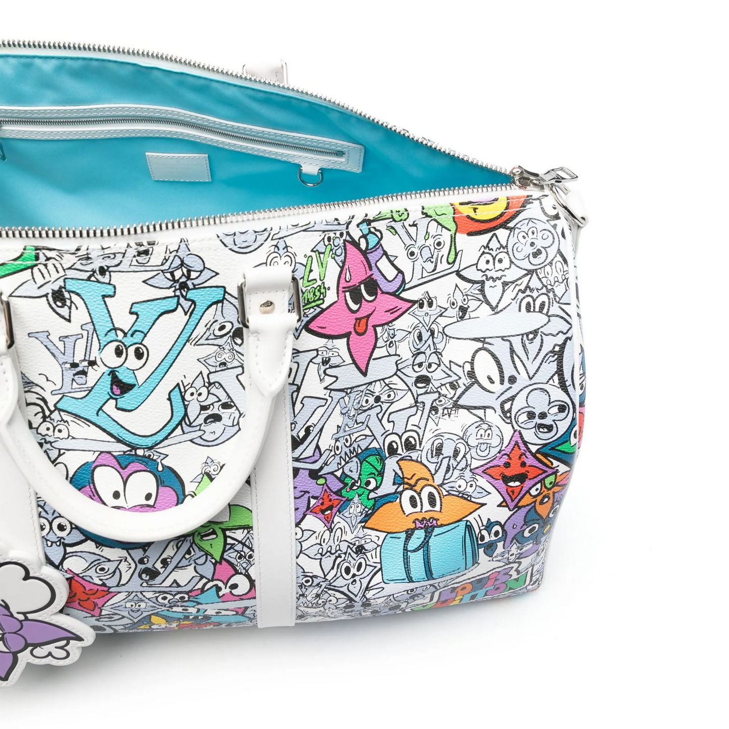 Louis Vuitton Comic Book Monogram Canvas Keepall Bandoulière 50