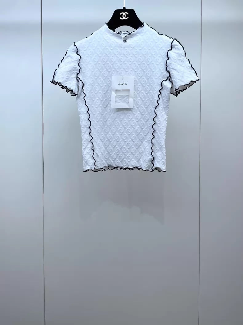 Chanel 25s white & black T-shirt