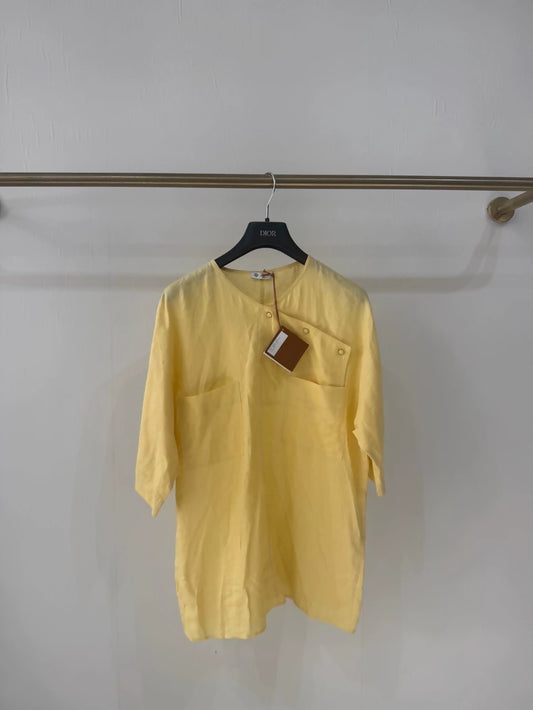 Loro Piana yellow linen Top