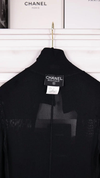 Chanel 1995 Black Cardigan