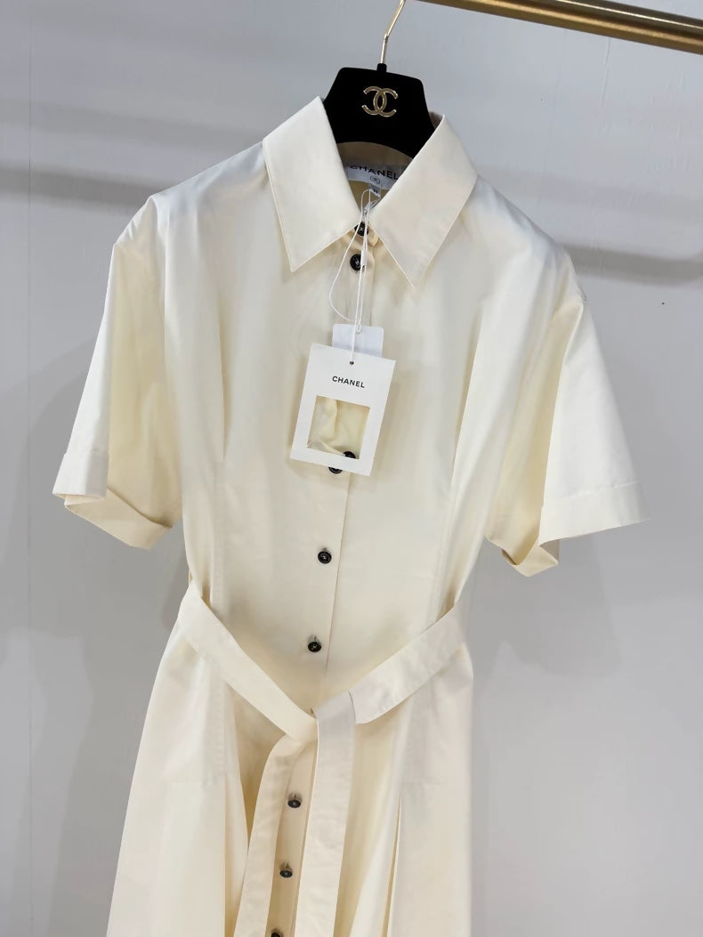 Chanel Coco Beach 26M short-sleeved shirt dress