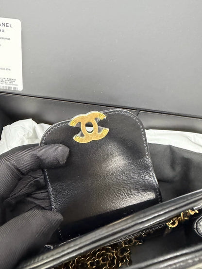 Chanel Kelly Black Large Handbag/Crossbody Bag