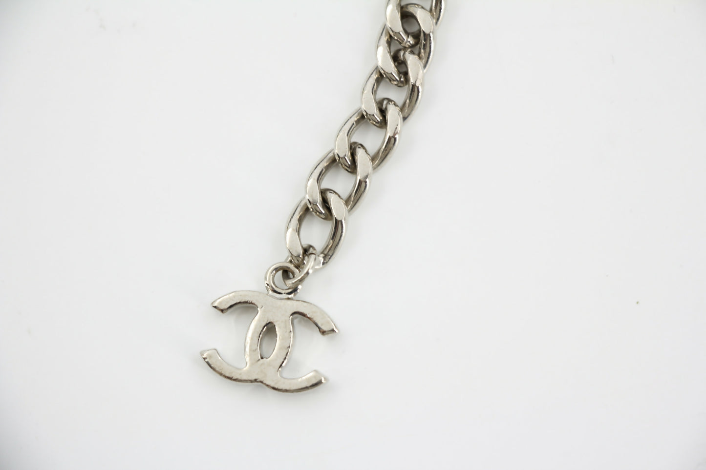 Chanel Vintage 05V Metal Silver Chain Waist Chain L98