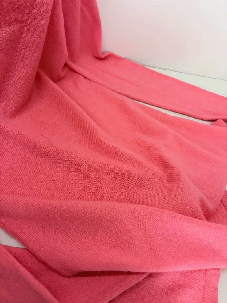 Chanel Watermelon Red Cashmere Turtleneck sweater