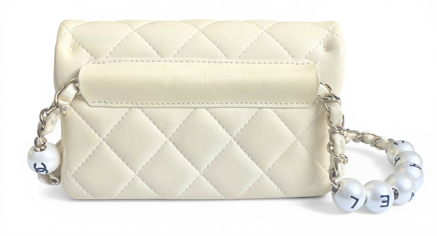 Chanel 2019 My Precious Pearls Lambskin Mini Waist Belt Bag