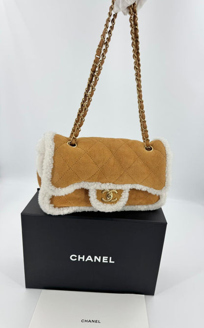 Chanel 2018 Shearling Coco Neige Flap Bag