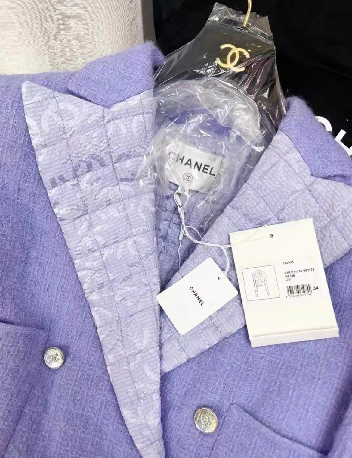 Chanel 21K lilac Jacket size 34