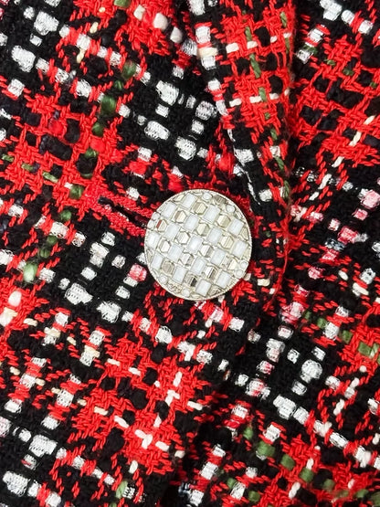 Chanel 20S red tweed jumpsuit