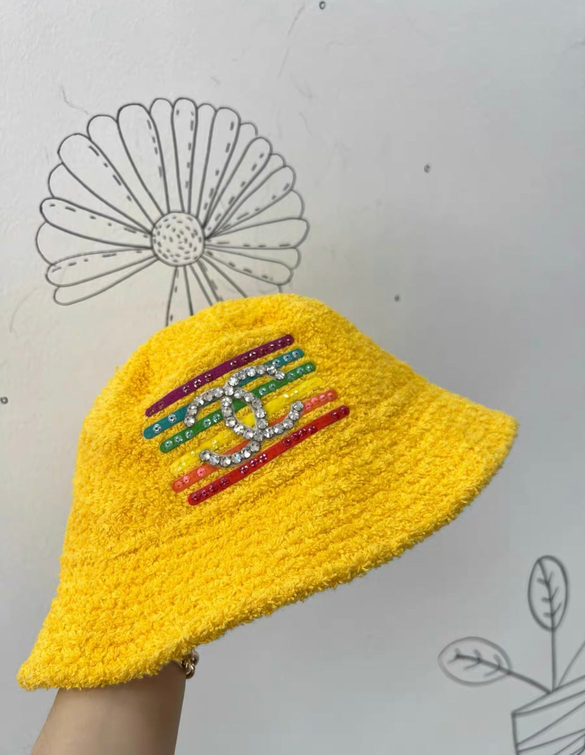 Chanel x Pharrell Capsule Collection Bucket Hat Yellow M size