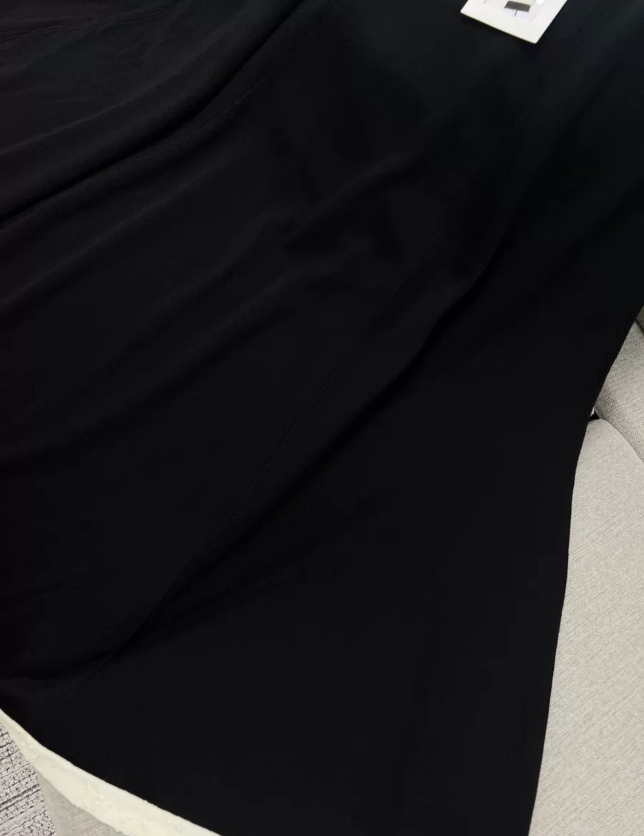 Chanel 25A Black & Ecru Skirt