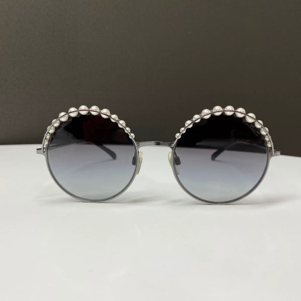 Chanel pearl gradient round frame sunglasses – Wararni.com display picture 3