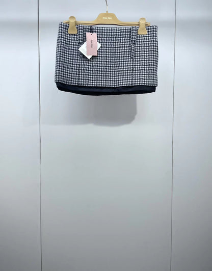 Miu Miu Fall/Winter New Houndstooth Mini Skirt