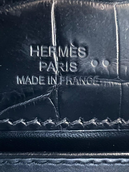 Hermès Mini Kelly Pochette So Black Matte Crocodile