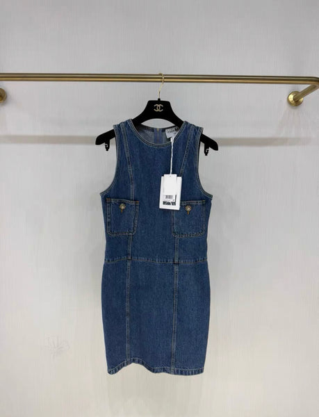 Chanel 22k denim dress size 36 – Wararni.com