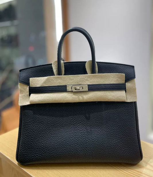 Hermès Birkin 25 Black Togo Leather Palladium Hardware