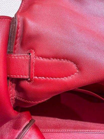 Rare* Hermes Kelly Relax 50cm Rouge H sikkim ck leather palladium hardware