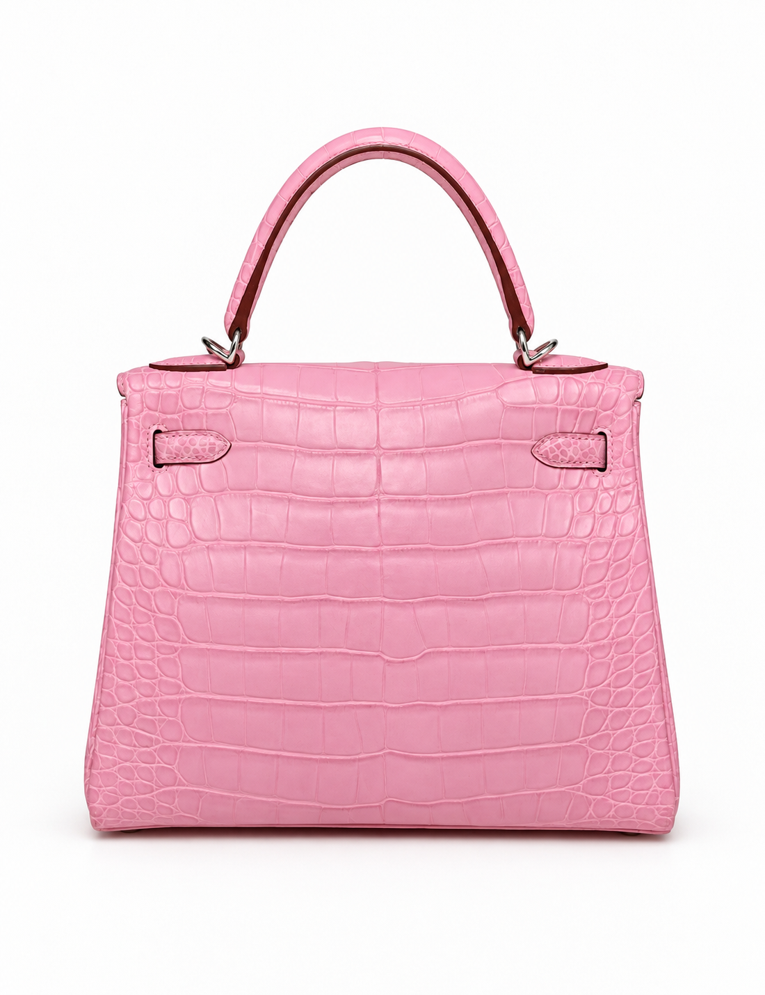 Hermès Kelly 25 5P Pink Bubblegum Alligator leather Palladium hardware