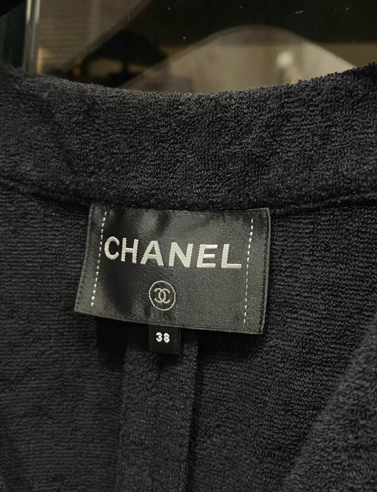 Chanel 20P black cardigan and skirt set