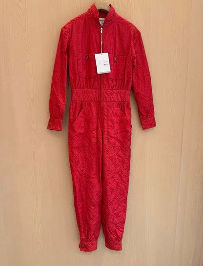 Chanel 23C red ski jumpsuit