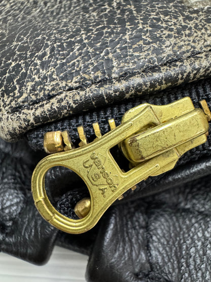 Aimé Leon Dore/ Vanson distressed Leather Moto Jacket - size M