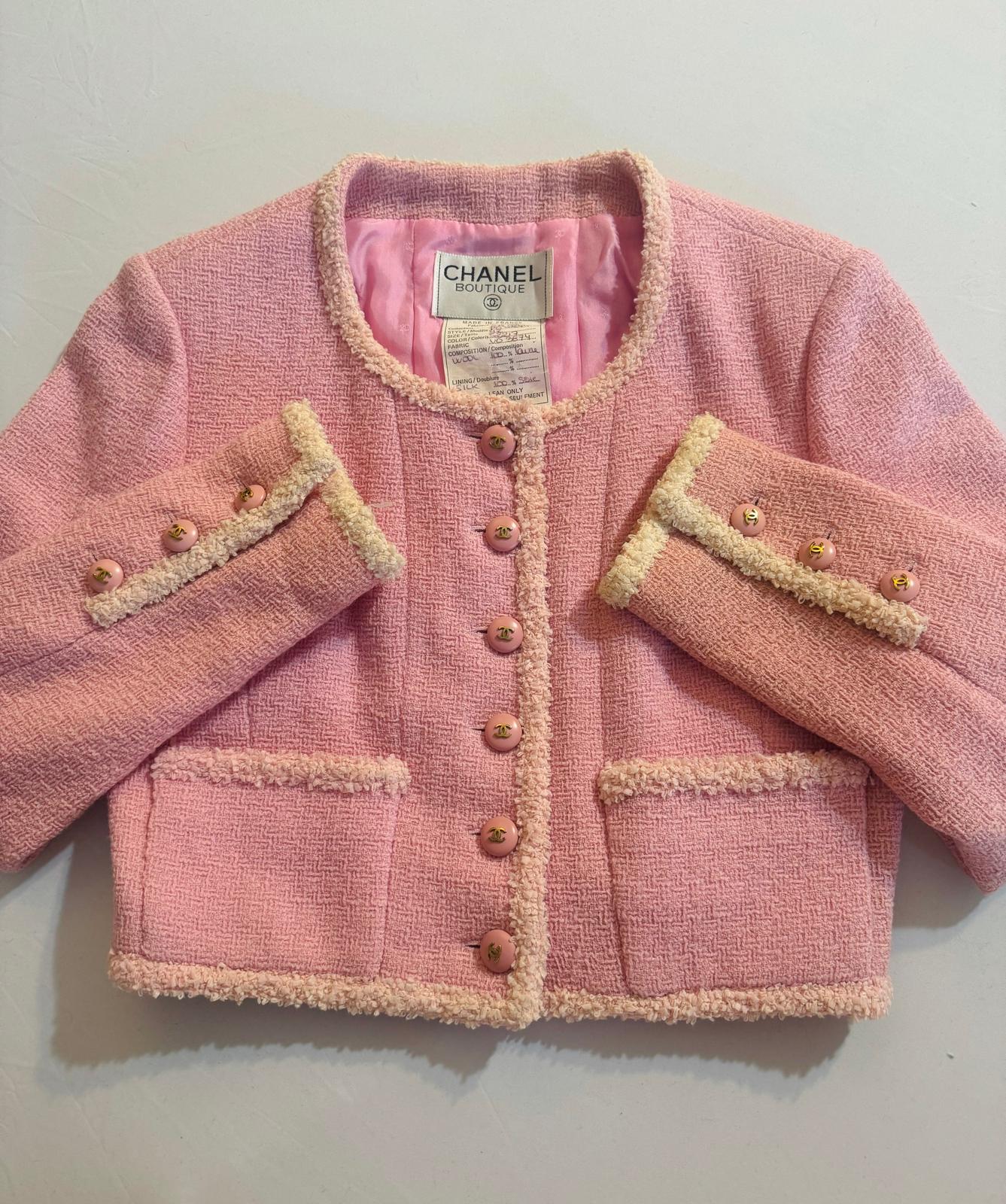 Chanel 95 pink barbie jacket