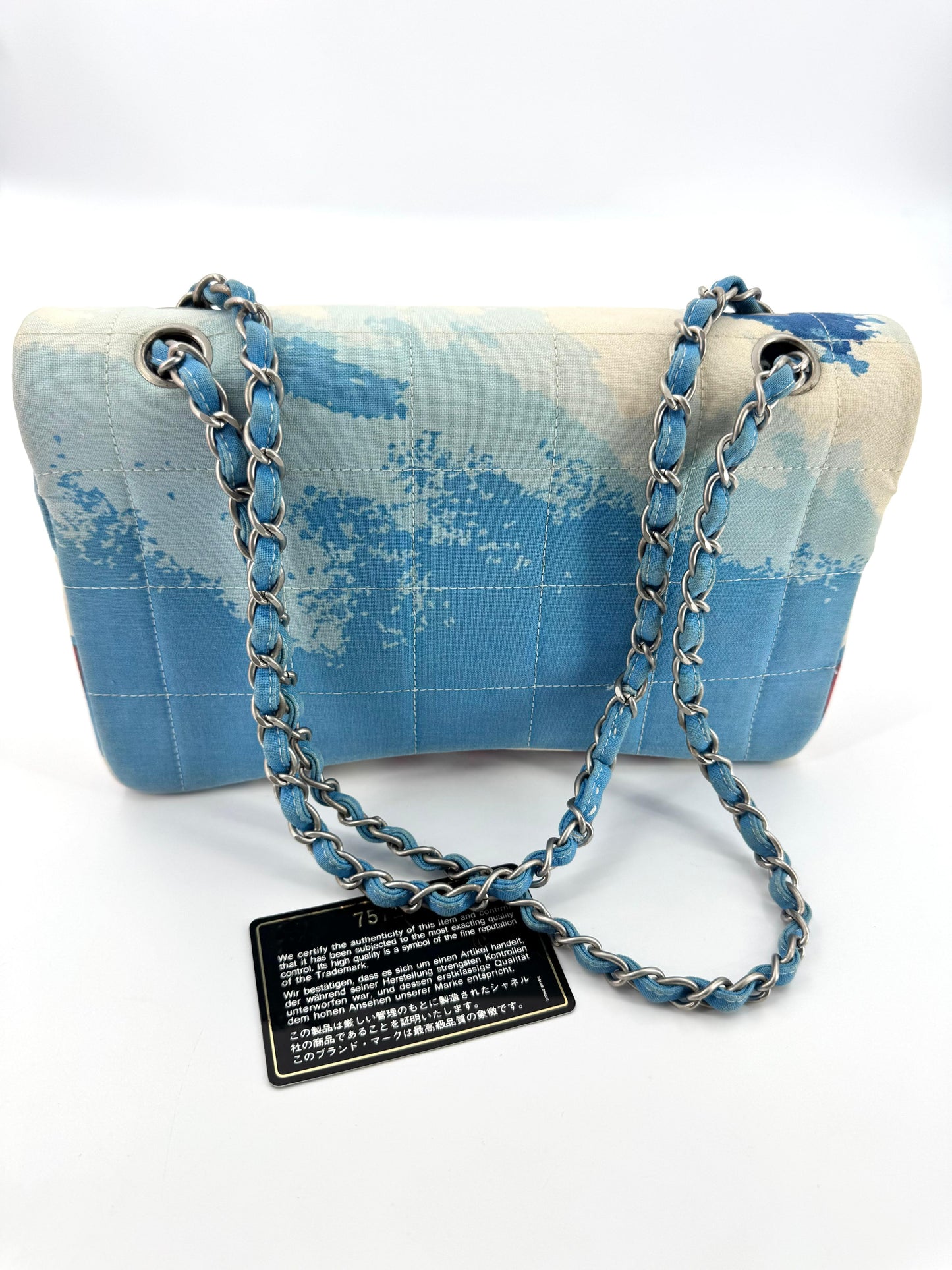 Chanel 2002 Surf Line Choco Bar Flap Bag