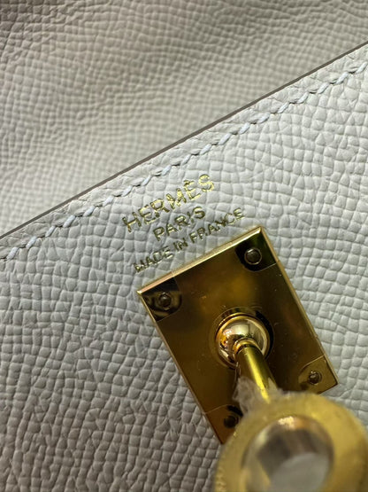 Hermes Kelly 25 Crai Epsome leather gold hardware