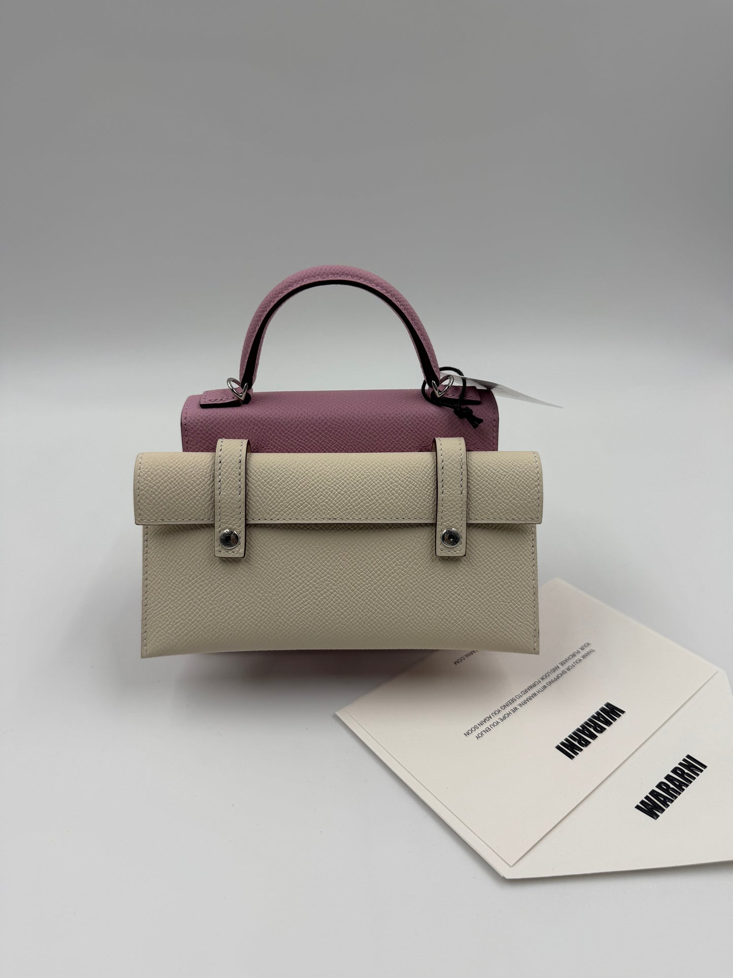 Hermès Kelly Doll "Picto" Quelle Idole Mauve Sylvestre, Lime, Nata & Chai Epsom Palladium Hardware