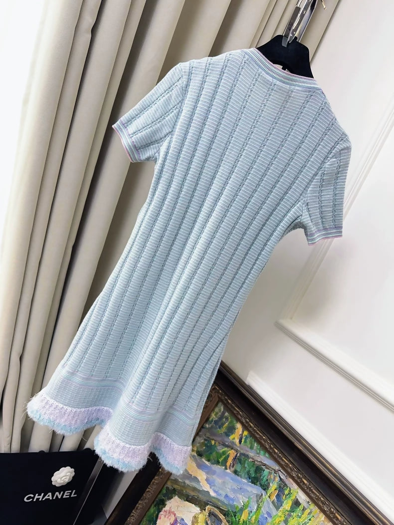 Chanel 25B blue dress