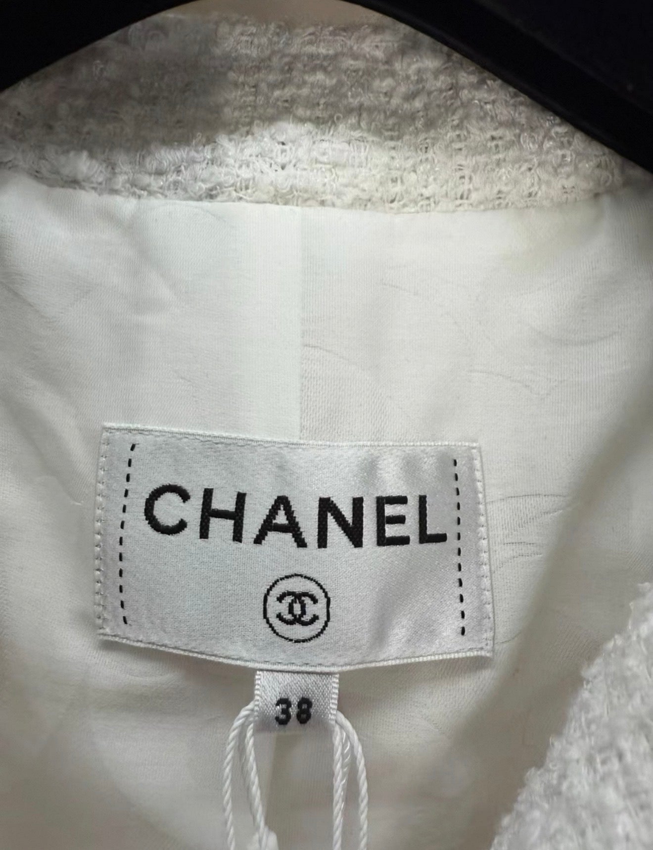 Chanel 26C White cropped jacket 38FR