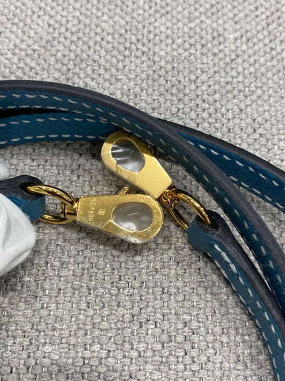 Hermes Mini Kelly Bleu Jean Epsom Gold Hardware