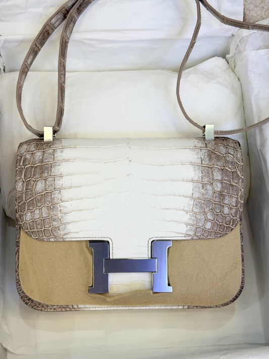 Hermes Constance 24 Himalaya Matte Niloticus Palladium hardware