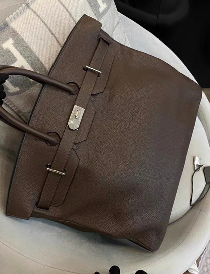 Hermès Birkin 50 Chocolate Togo Palladium Hardware