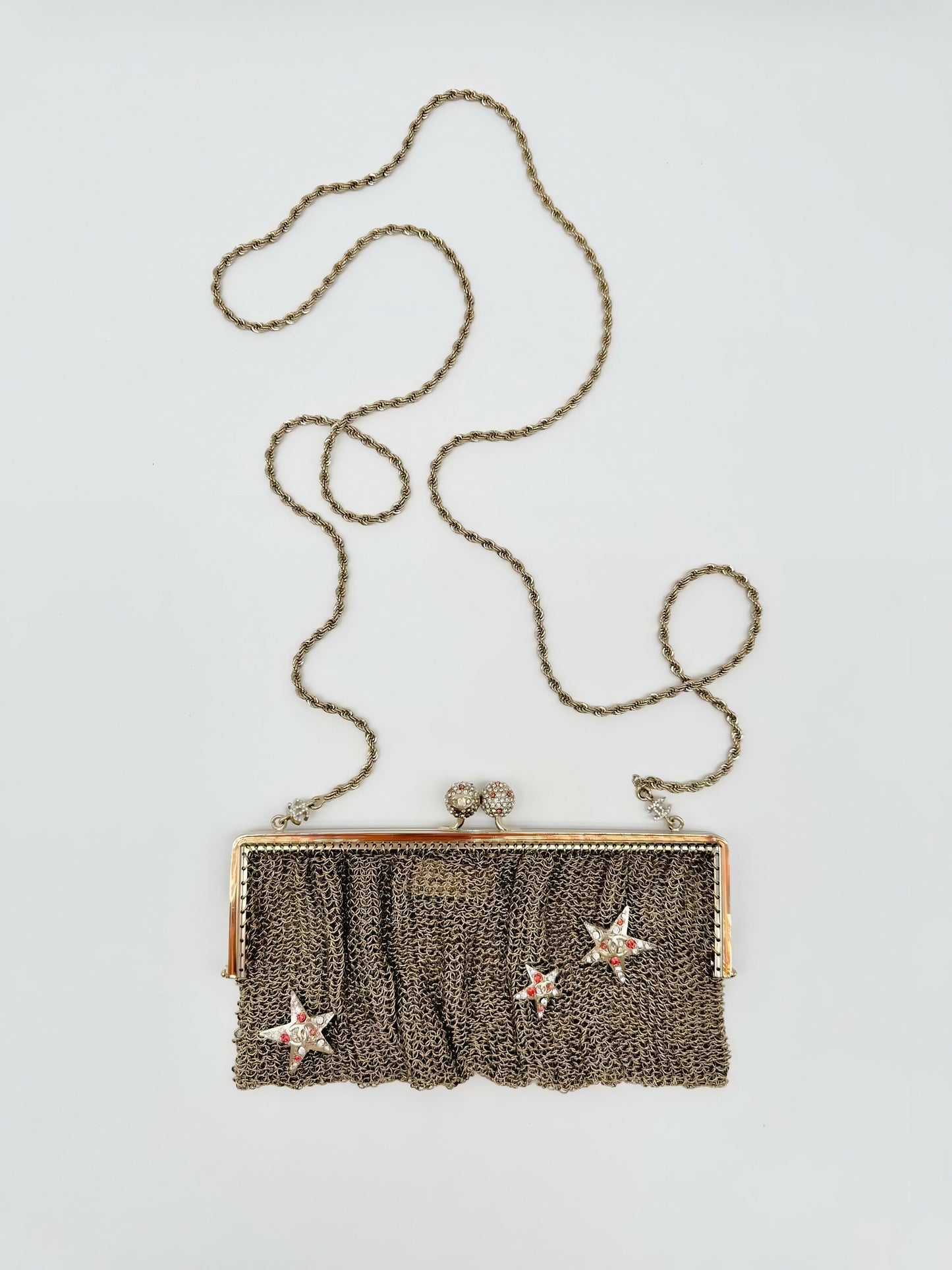 Chanel Metal Mesh Star Minaudière