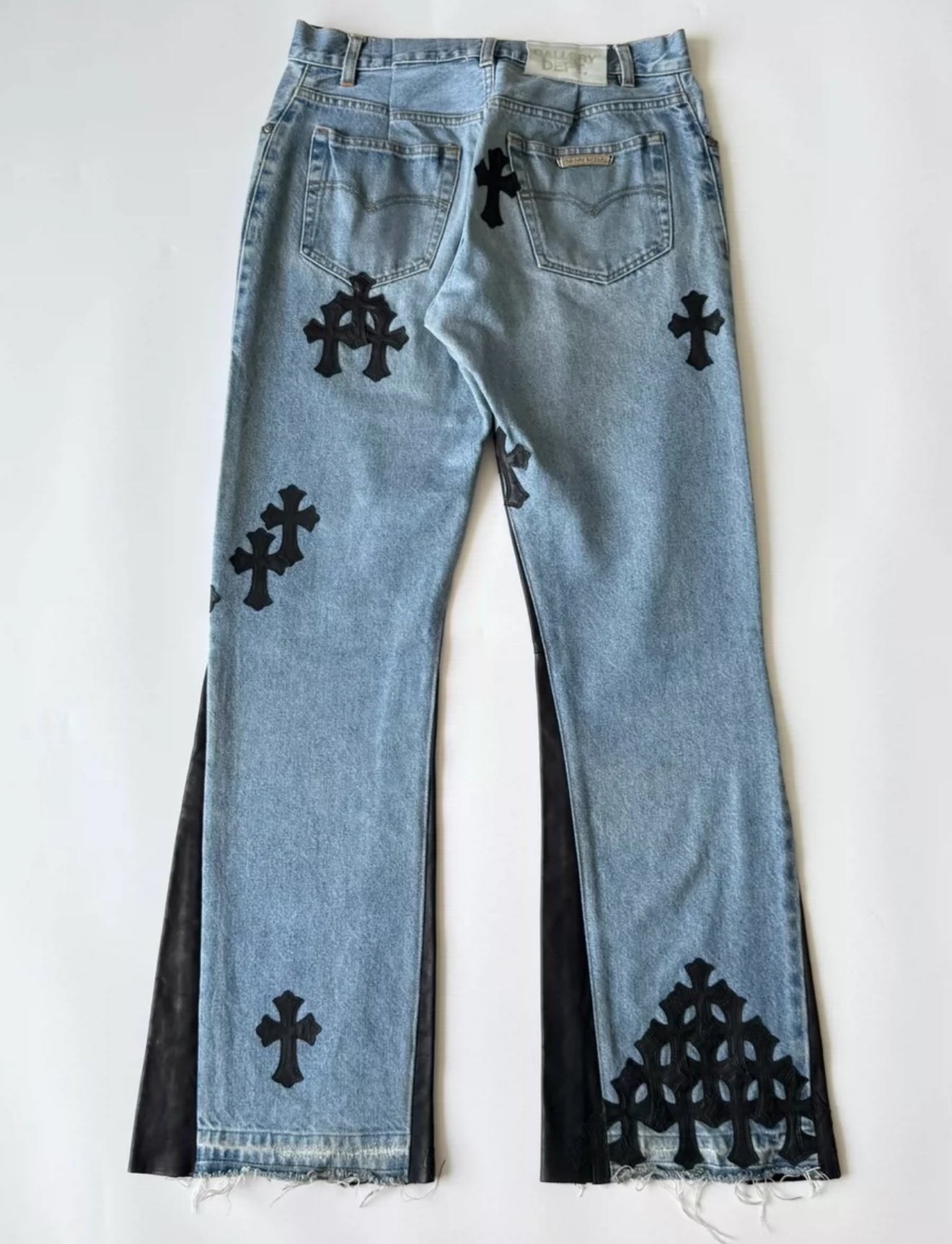 hrome Hearts Gallery Dept Cross Patch Flare Denim Jeans