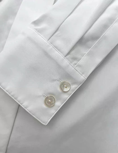 Chanel 21S White tunic shirt