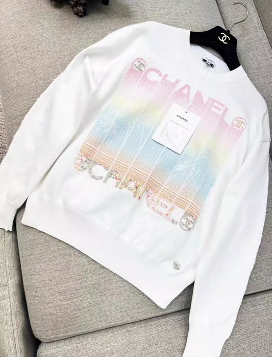 Chanel 24C White Pullover