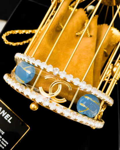 Chanel Minaudière Love Bird Cage Aged Gold Hardware