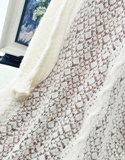 Chanel 23K Ecru wool dress