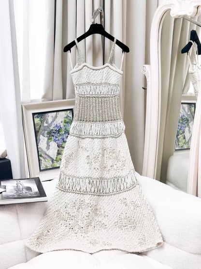 Chanel 17C ecru dress