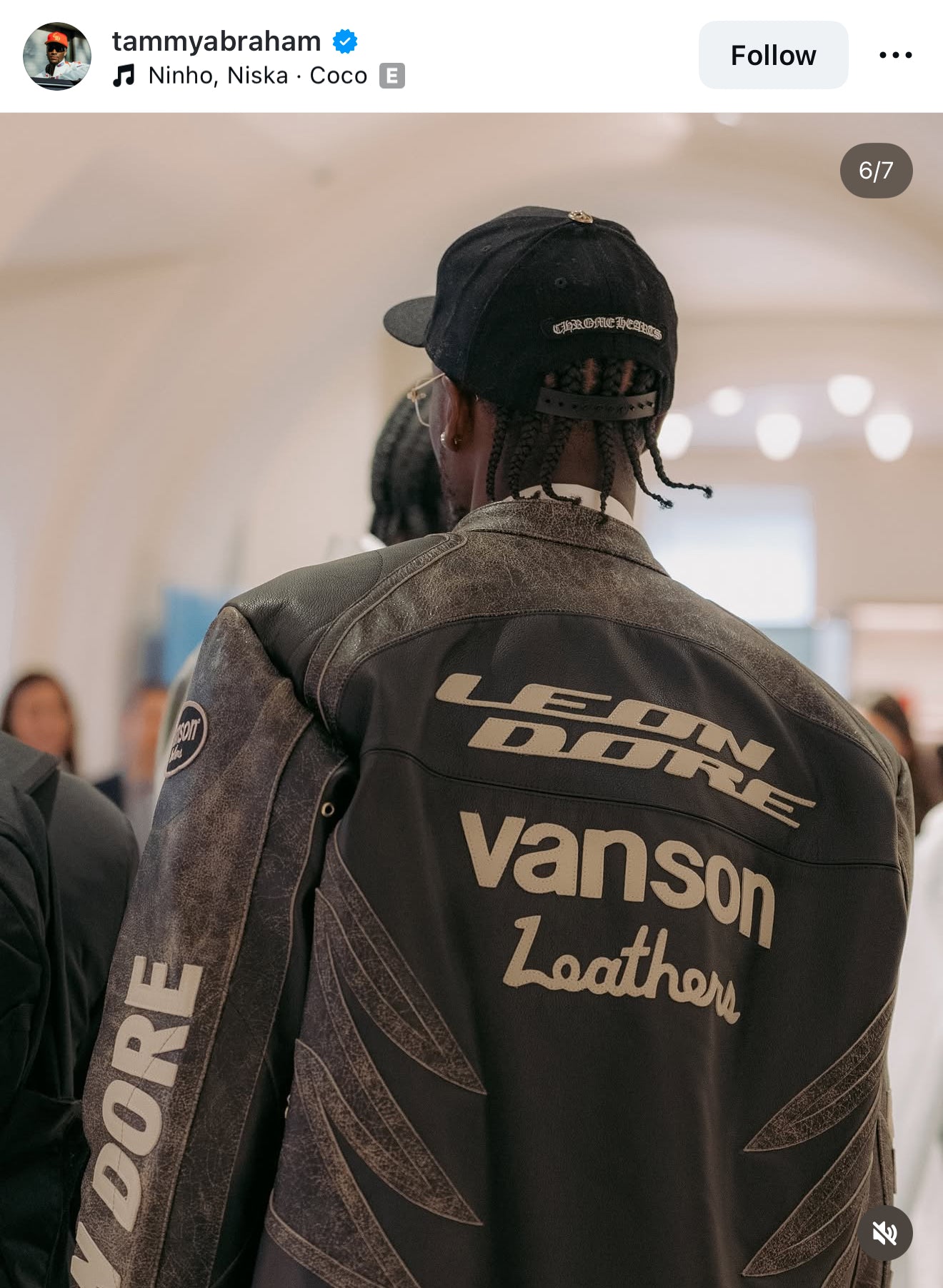 Aimé Leon Dore/ Vanson distressed Leather Moto Jacket - size M