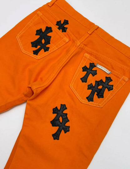 Chrome Hearts Virgil Art Basel Gallery Dept. Cross Patch Jeans