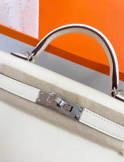 Hermes mini kelly nata epsom palladium hardware