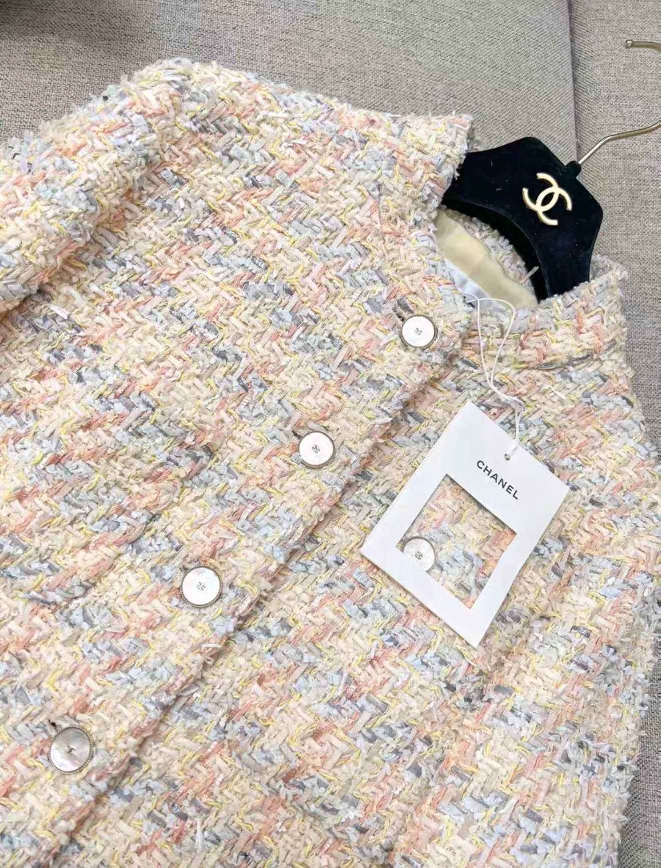 Chanel 25P Multicolor tweed jacket