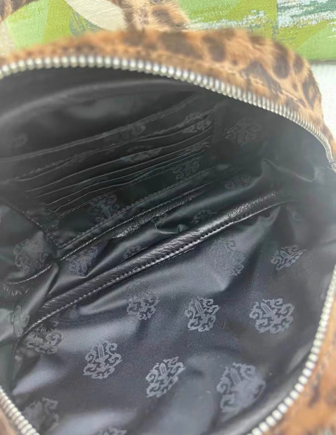 Rare Chrome Hearts Leopard Plush Fur Bowling Bag