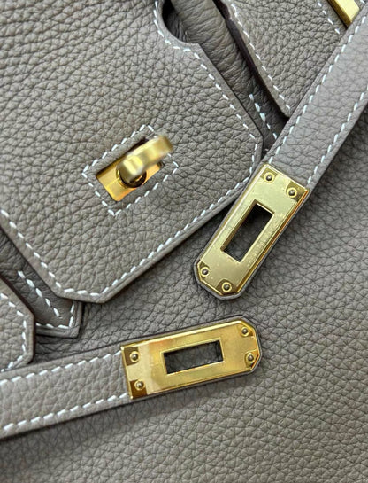 Hermès Birkin 25 Etoupe Togo Leather Gold Hardware