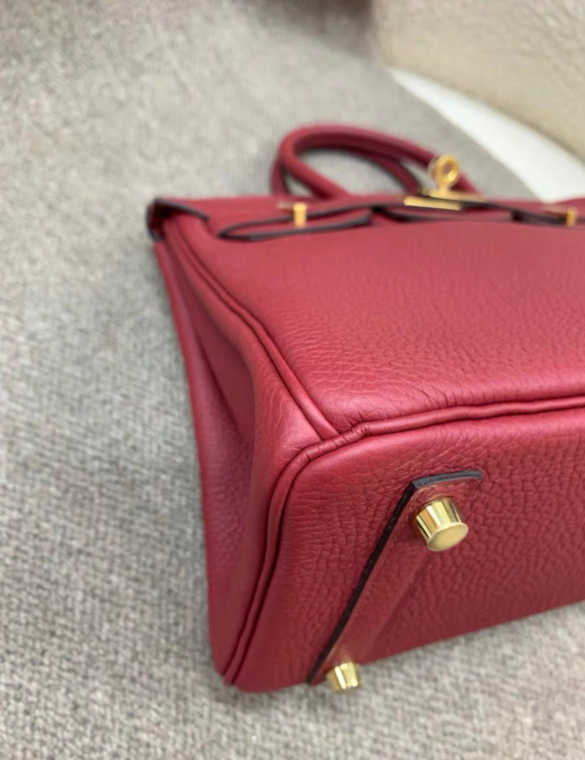 Hermès Birkin 25 Burgundy Togo Leather Gold Hardware