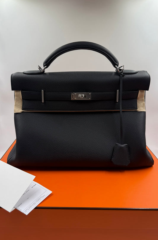 Hermes Maxi Kelly 42 Veau Togo 89 Noir (Brand new 2026 - full set)