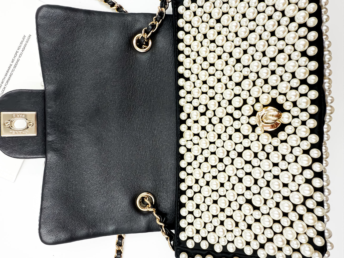 Chanel 19S Pearl-Embellished Mini Rectangular Flap Bag